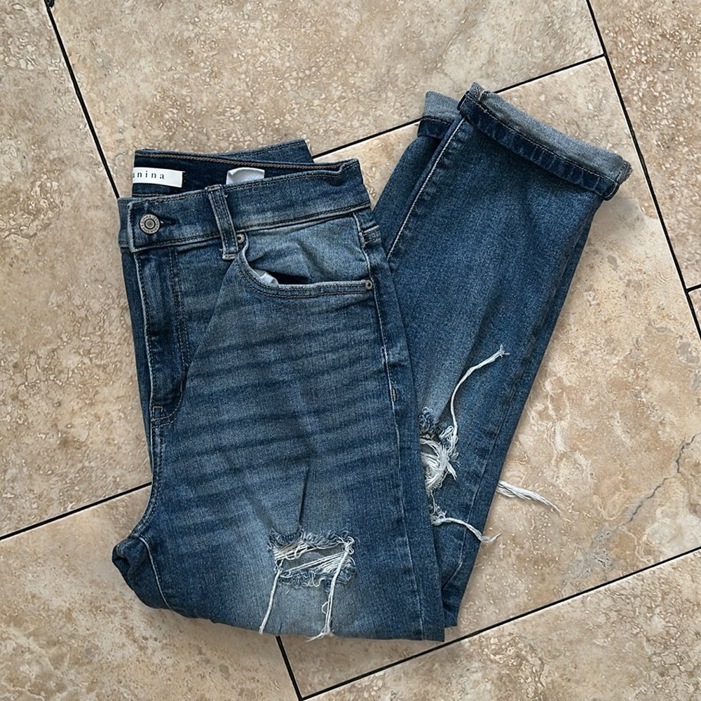 Eunina High Rise Mom Jeans